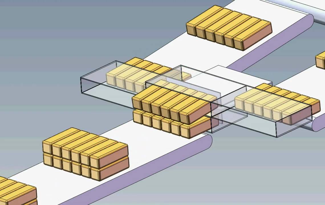 Solidworks Portfolio - Paddle Conveyor Product Stacking.avi