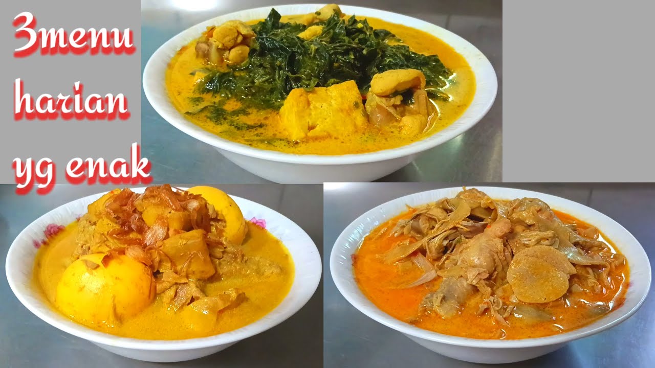 Inspirasi 3menu harian yang enak 