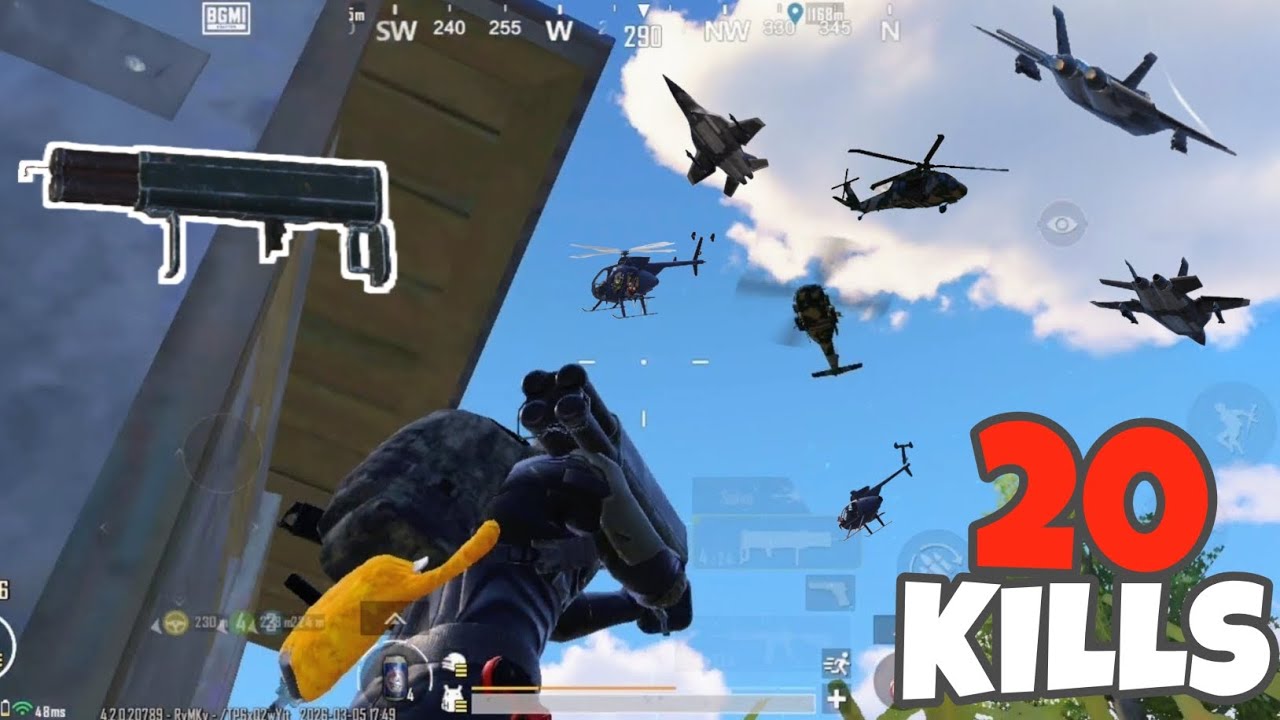 M202 Quadruple RPG Destroying Fighter Jet + Helicopters and Jets💀| Payload 3.0 | BGMI 