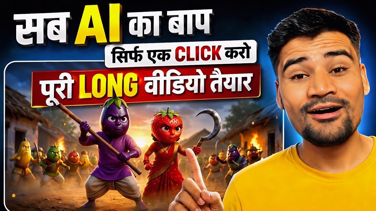 सब Ai का बाप | सिर्फ एक Click मे LONG VIDEO तैयार | Ai Long Video Kaise Banaye|Ai Video Kaise Banaye