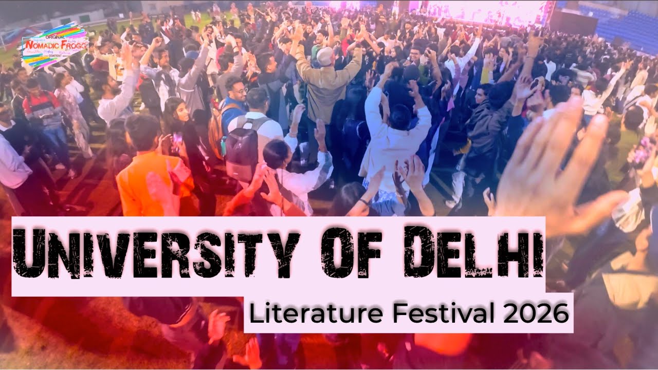  University of Delhi festival #delhiuniversity #literaturefestival 