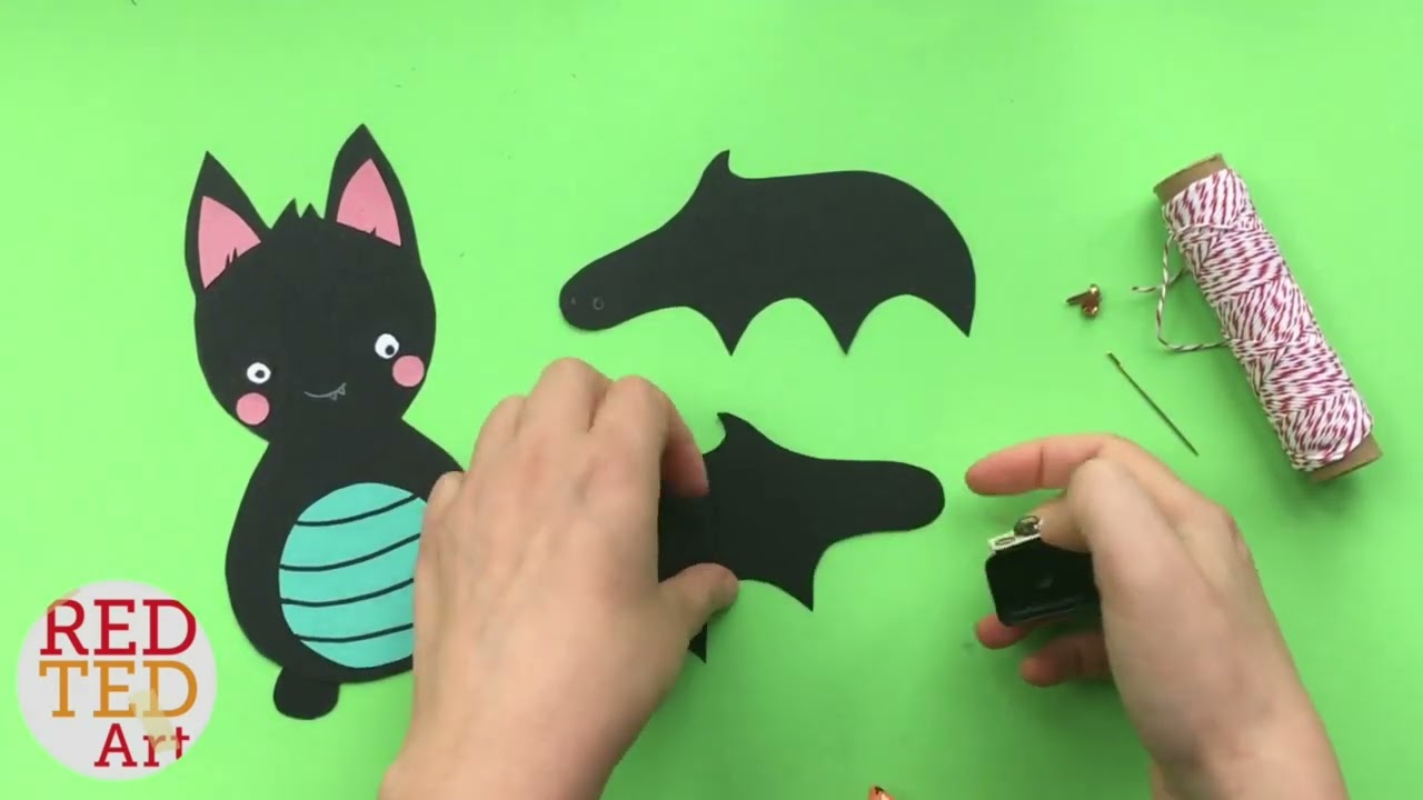 Paper Bat Puppet with Printable