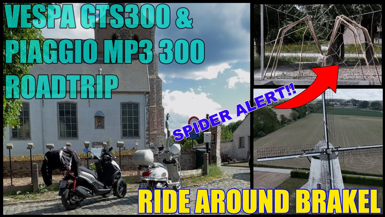Around Brakel on a Vespa GTS300 & Piaggio MP3 300