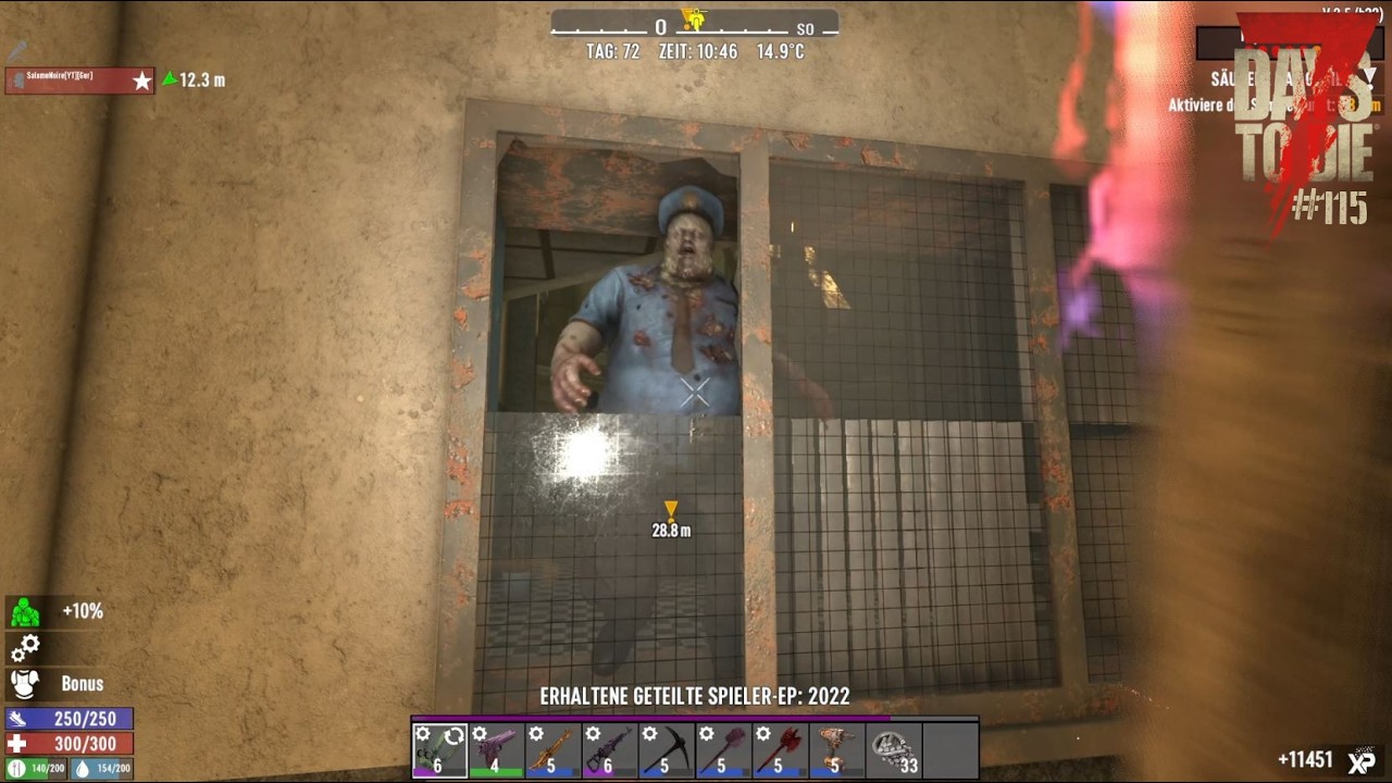 Let's Play Together 7 Days To Die S03E115 - Den Polizist gedisst