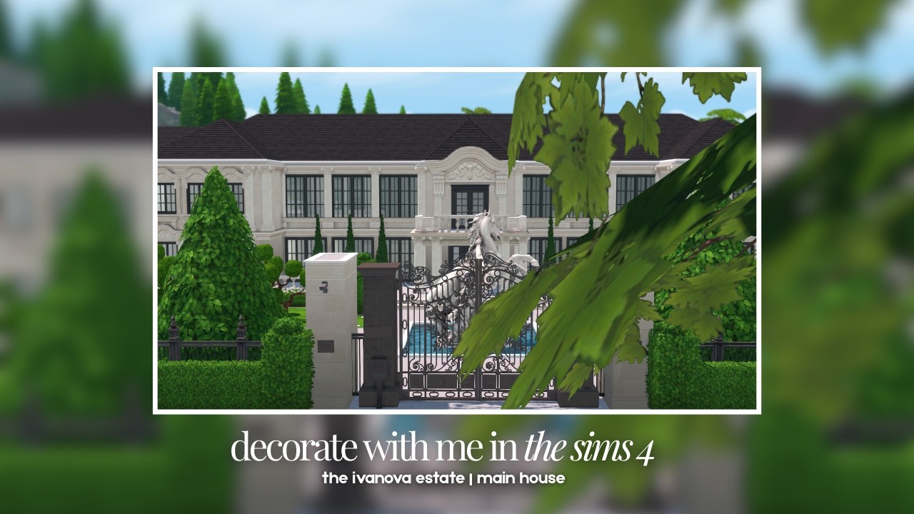 decorate the ivanova estate with me (the first floor) | the sims 4 livestream