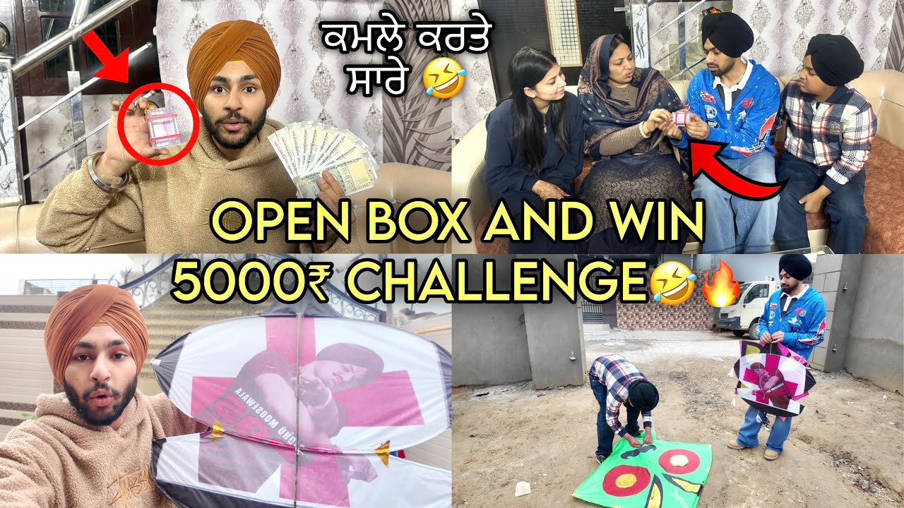FLYING KITES WITH BROTHERS GATTU TUTT GYA😱- OPEN WONDERFUL BOX AND WIN 5000₹🏆🤣 - HARSH JAGRAON