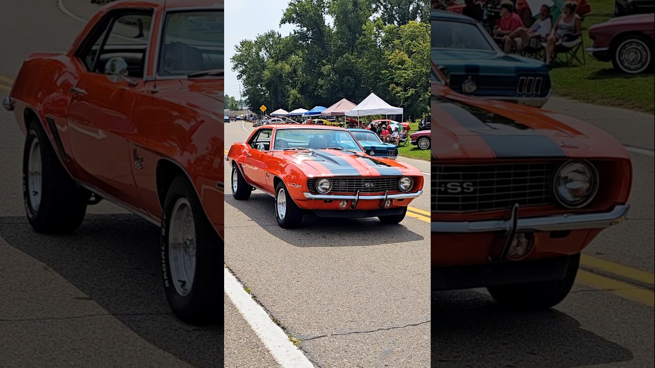 1969 Chevrolet Camaro SS Classic Car Drive By Engine Sound Cruisin' Hines 2024
