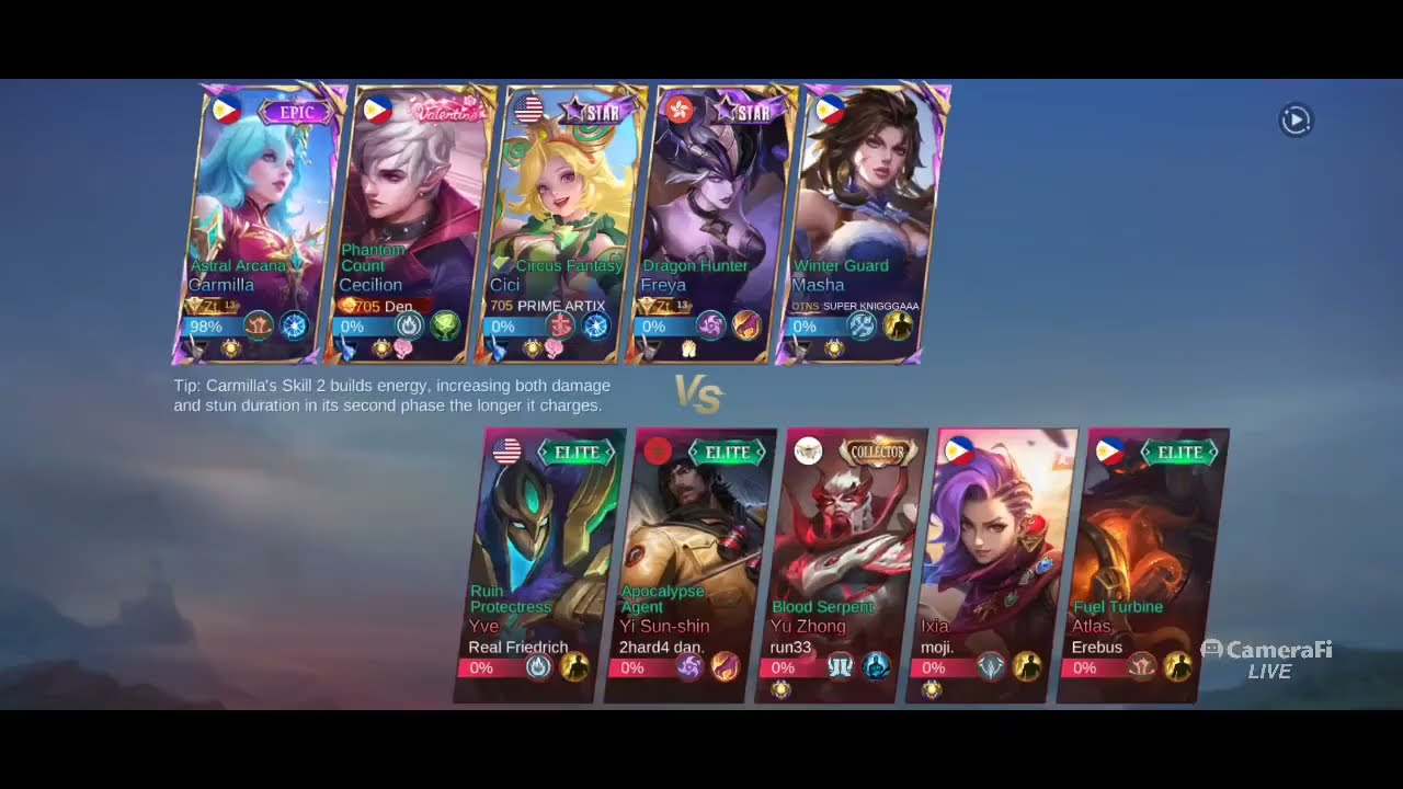 🏅Mobile Legends : Carmilla (roam) gameplay #MVP