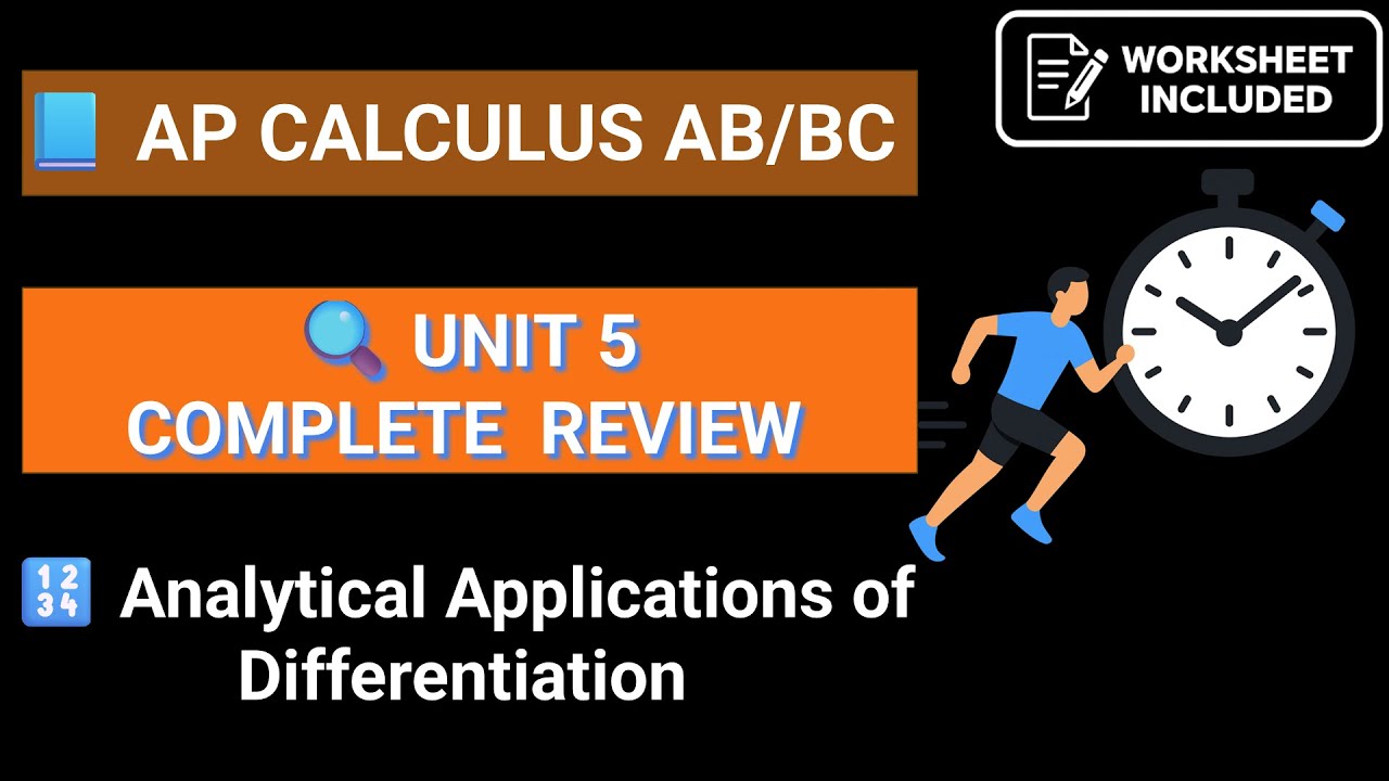 [2026 Exam] AP Calculus Unit 5 Review for AB & BC | 80 Minutes to cover everything