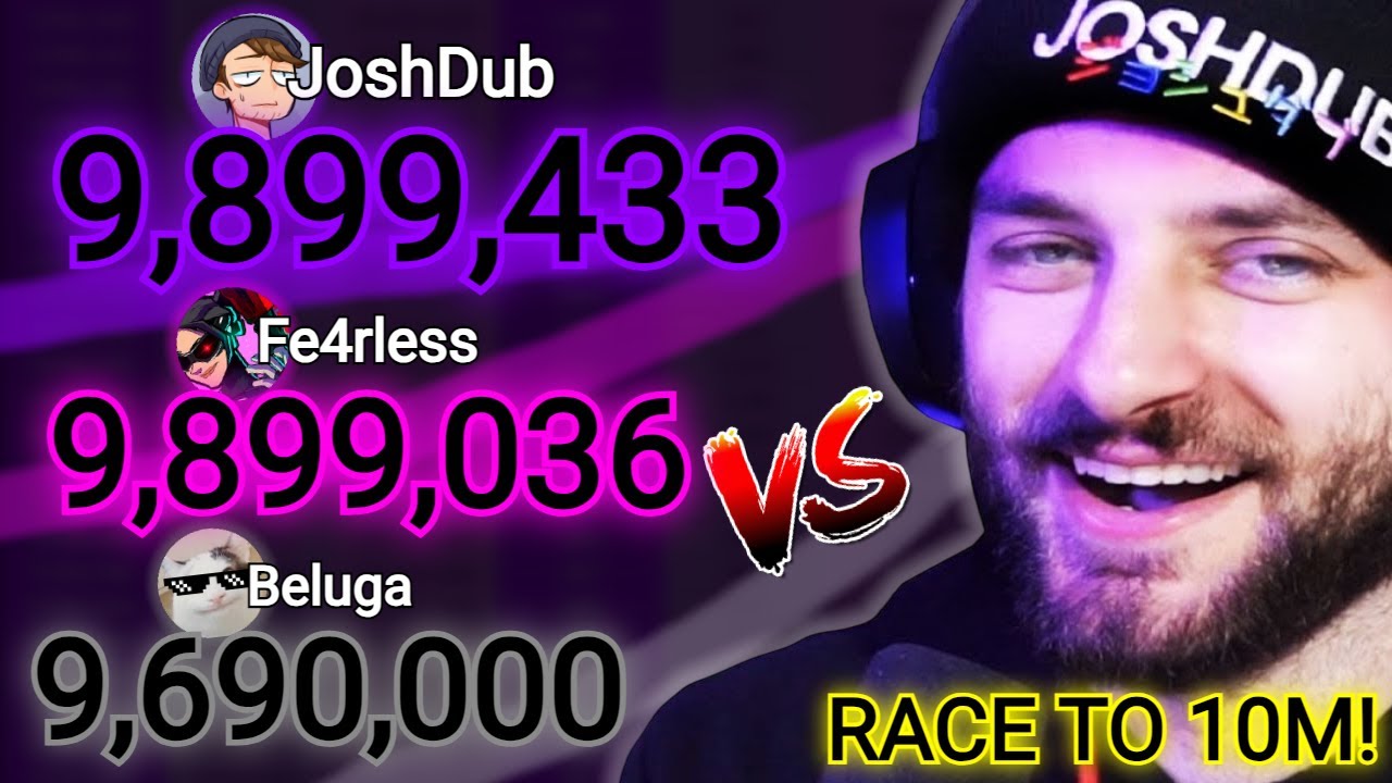 JoshDub vs. Fe4rless vs. Beluga - RACE TO 10 MILLION SUBSCRIBERS!