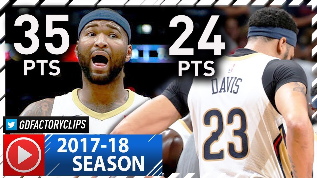 DeMarcus Cousins & Anthony Davis Full Highlights vs Timberwolves (2017.11.01) - 59 Pts Total