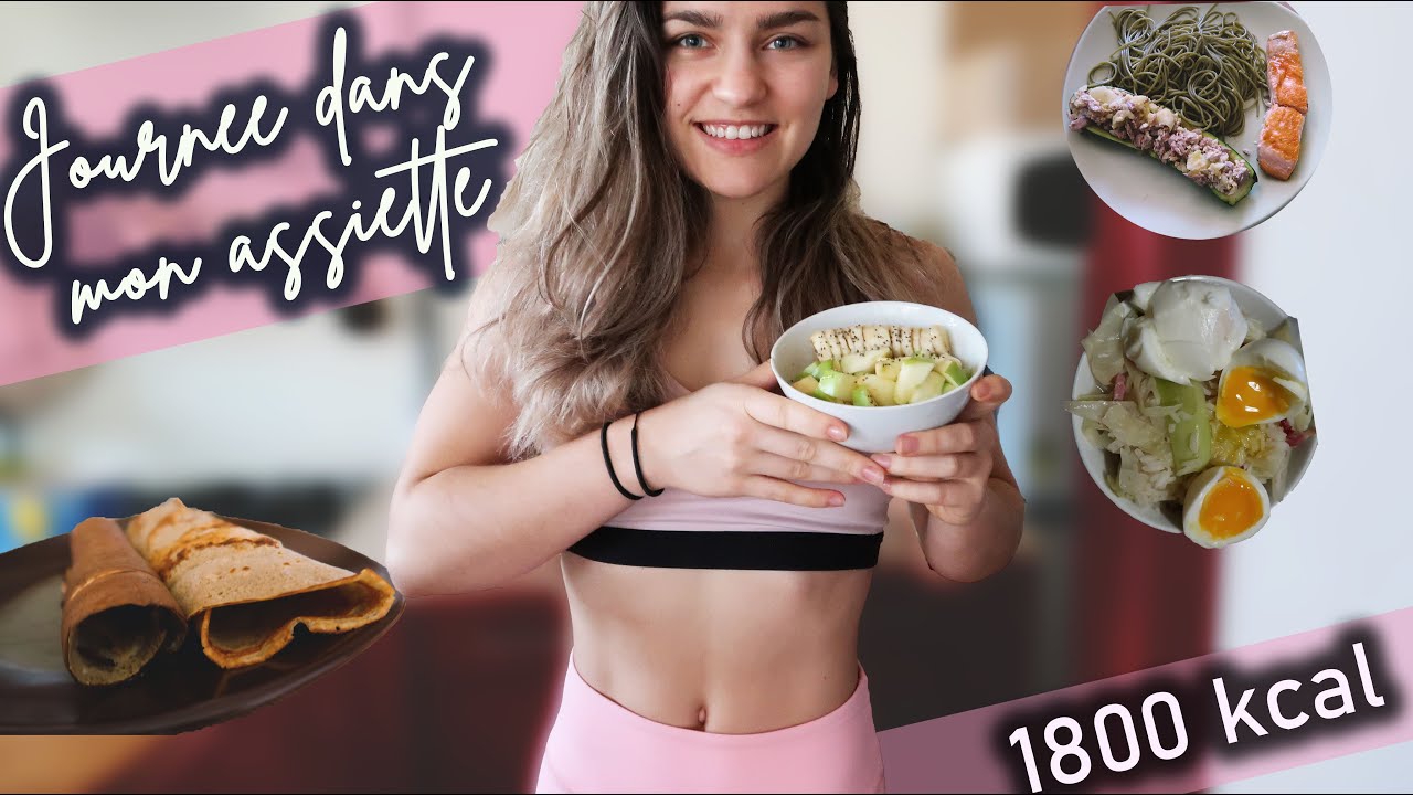 ☕ UNE JOURNÉE DANS MON ASSIETTE | 1800 Kcal - 5 repas *confinement*