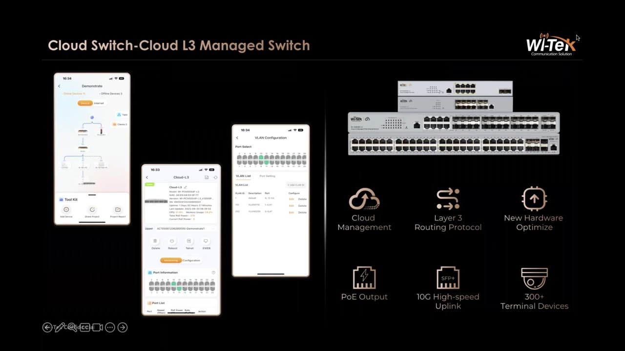 Webinar: Wi Tek the latest network switch and cloud solution