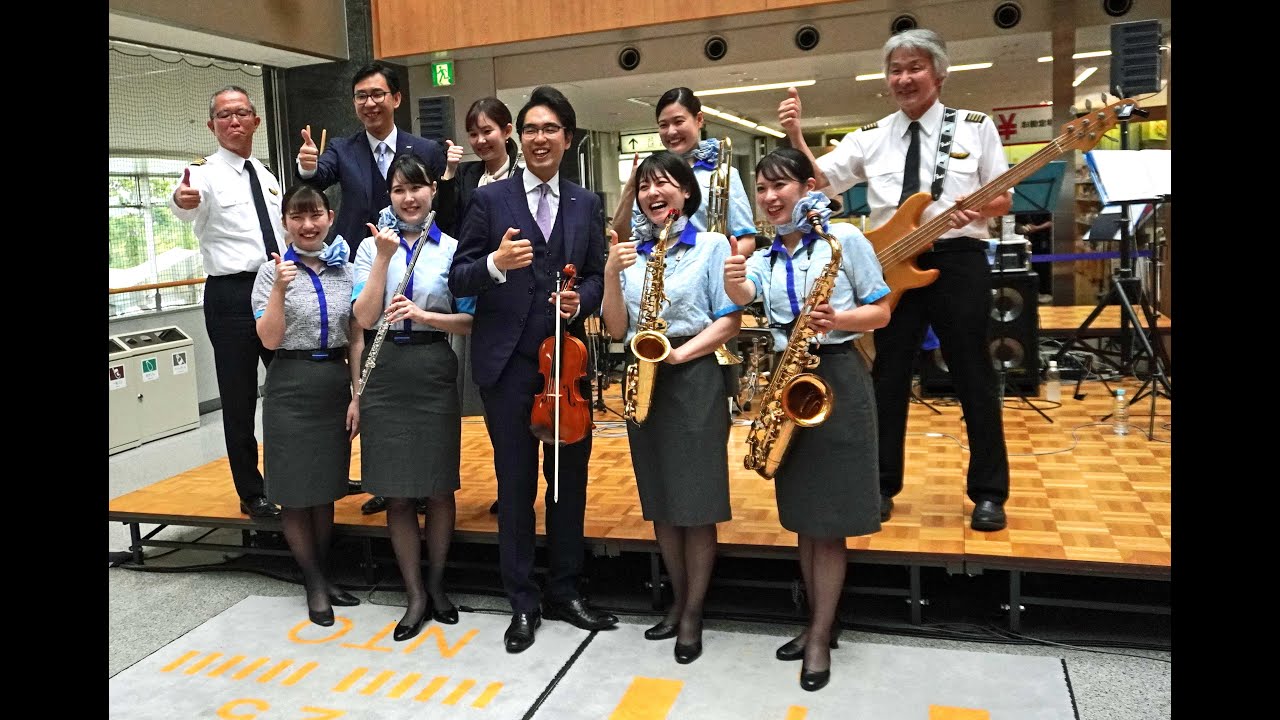 【広角版】のと里山空港開港２１周年記念イベント＆復興イベント　ANA Team HND Orchestra【4K】