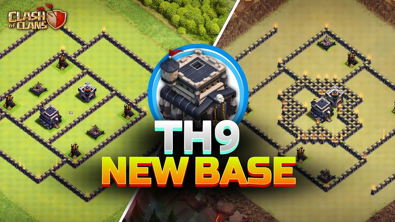 NEW! Town Hall 9 War and Trophy Pushing Base | Th9 New Cwl Base Layout's! Clash of Clans