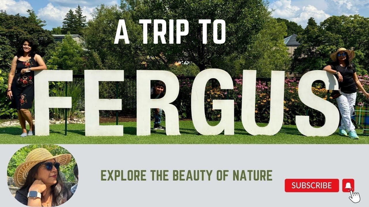 || A Day Trip To Fergus Village || Mississauga, Ontario || Canada 🇨🇦 || Vlog || 4K HD
