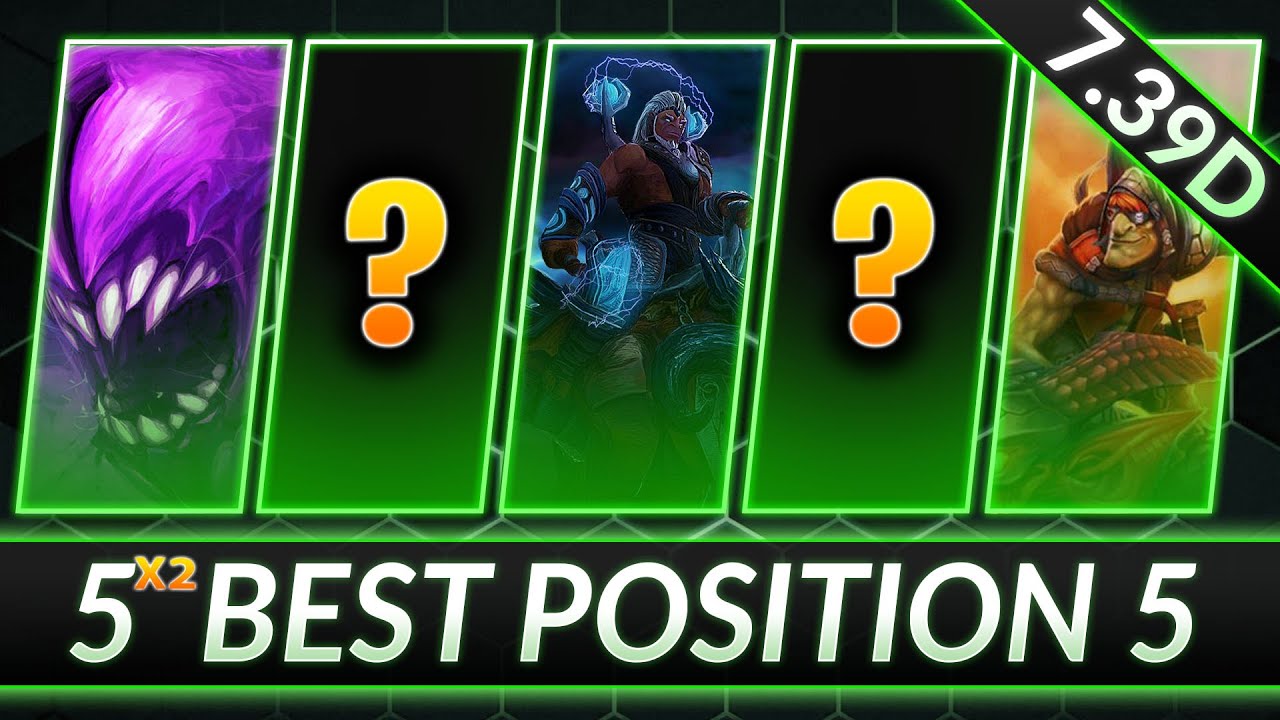 TOP 5 NEW BROKEN SUPPORTS in 7.39d - Best META Pos. 5 Heroes - Dota 2 Meta Guide