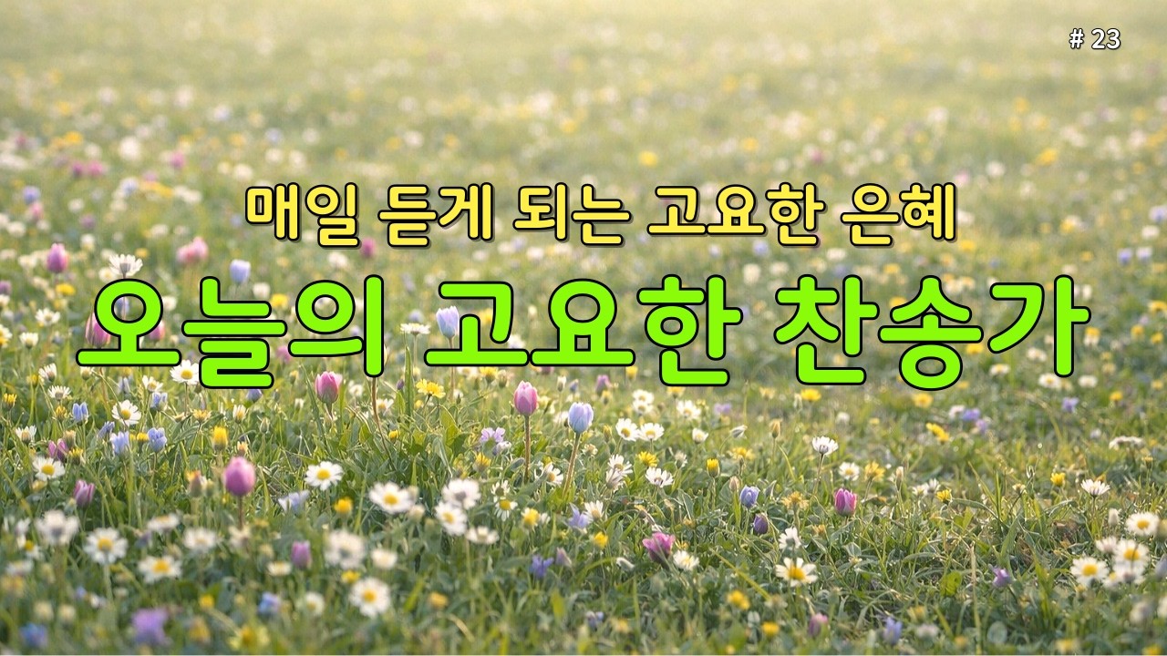 【 은빛찬송 | 깊은 위로 】매일 듣는 평안한 찬송가 모음 🕊️ 마음의 쉼을 주는 고요한 묵상·기도 찬양 23 #찬송가 #은혜찬송 #조용한찬송가 #찬송연속듣기 #새벽기도 #보혈찬양