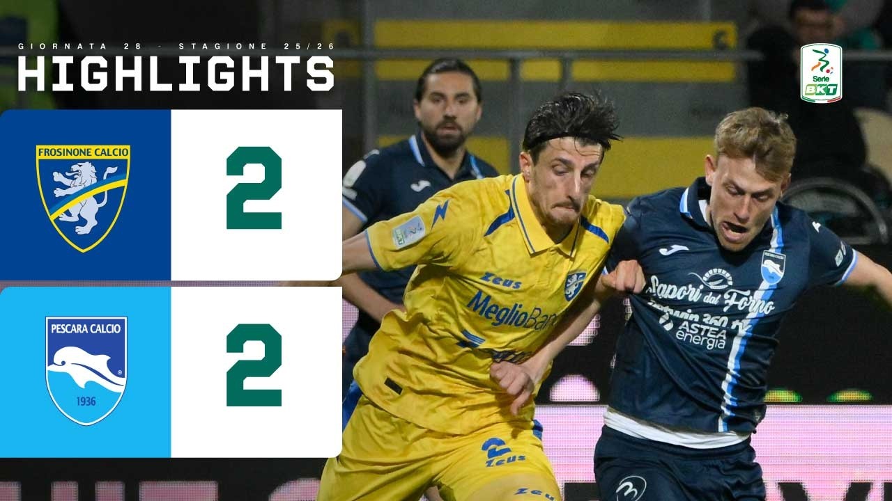 Frosinone-Pescara 2-2 | I CIOCIARI la riprendono nei minuti finali | HIGHLIGHTS Serie BKT