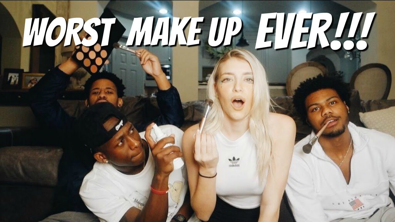 I LET THE BOYS DO MY MAKE UP!! | Keaton Milburn