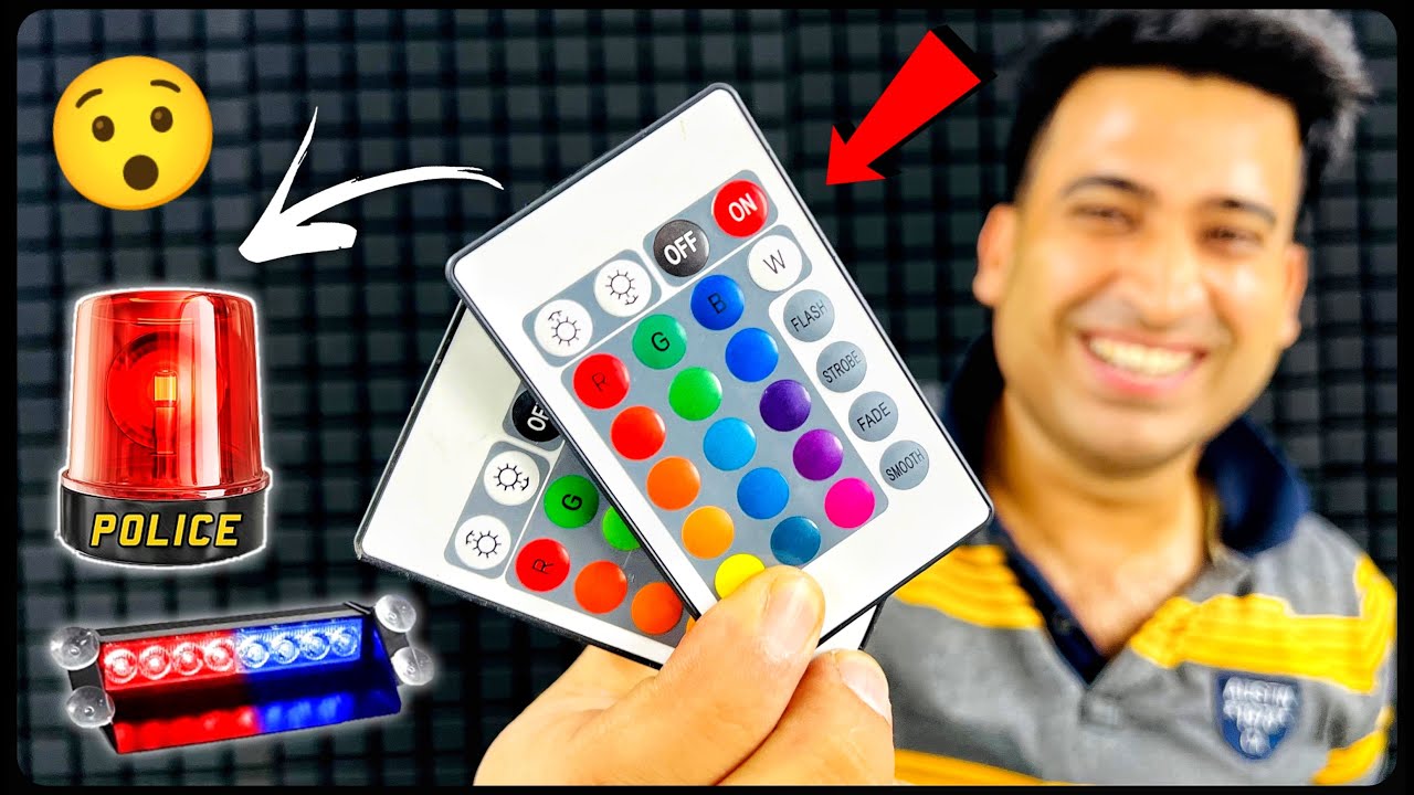 O Bhai Old Remote Se Banao Real Police Light 😯 - 100% Working