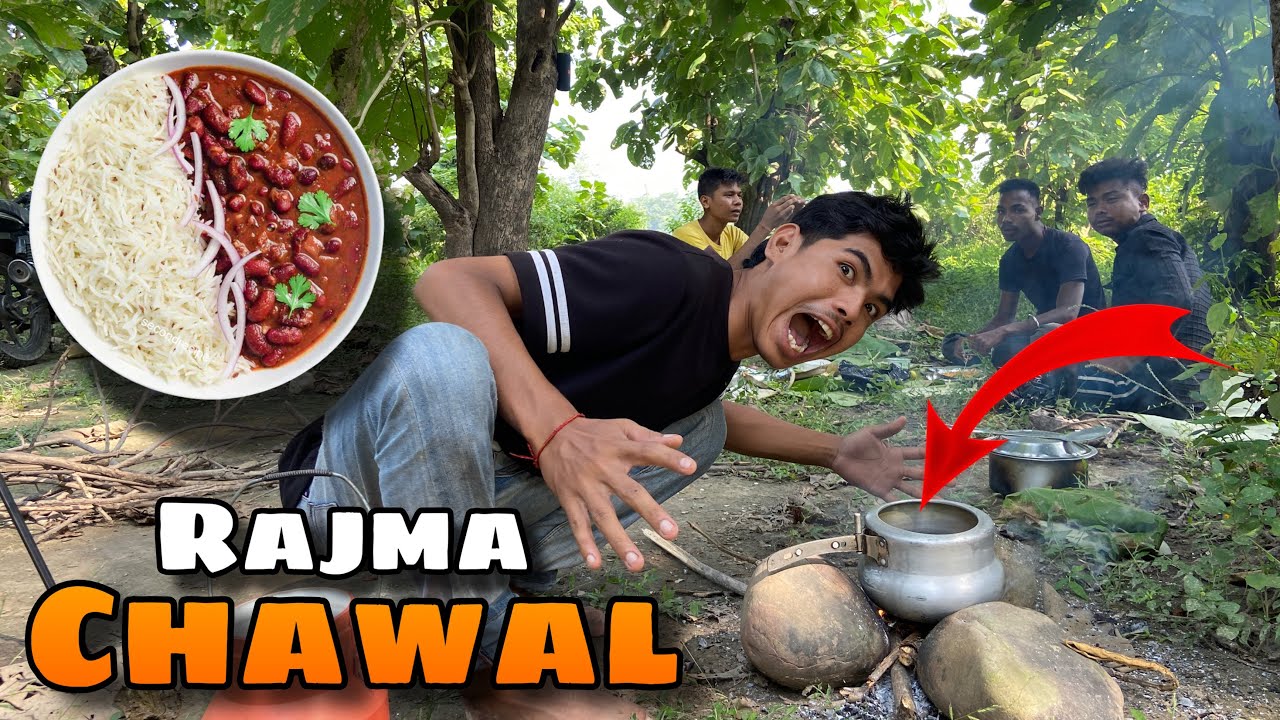 Jungle Me Banaya Rajma Chawal🤤