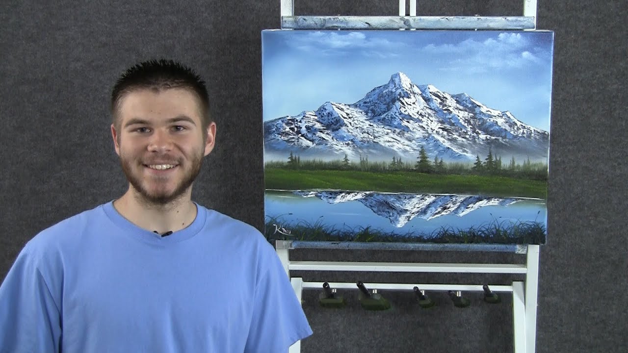 Paint with Kevin Hill - Mountain Reflection wet on wet HD