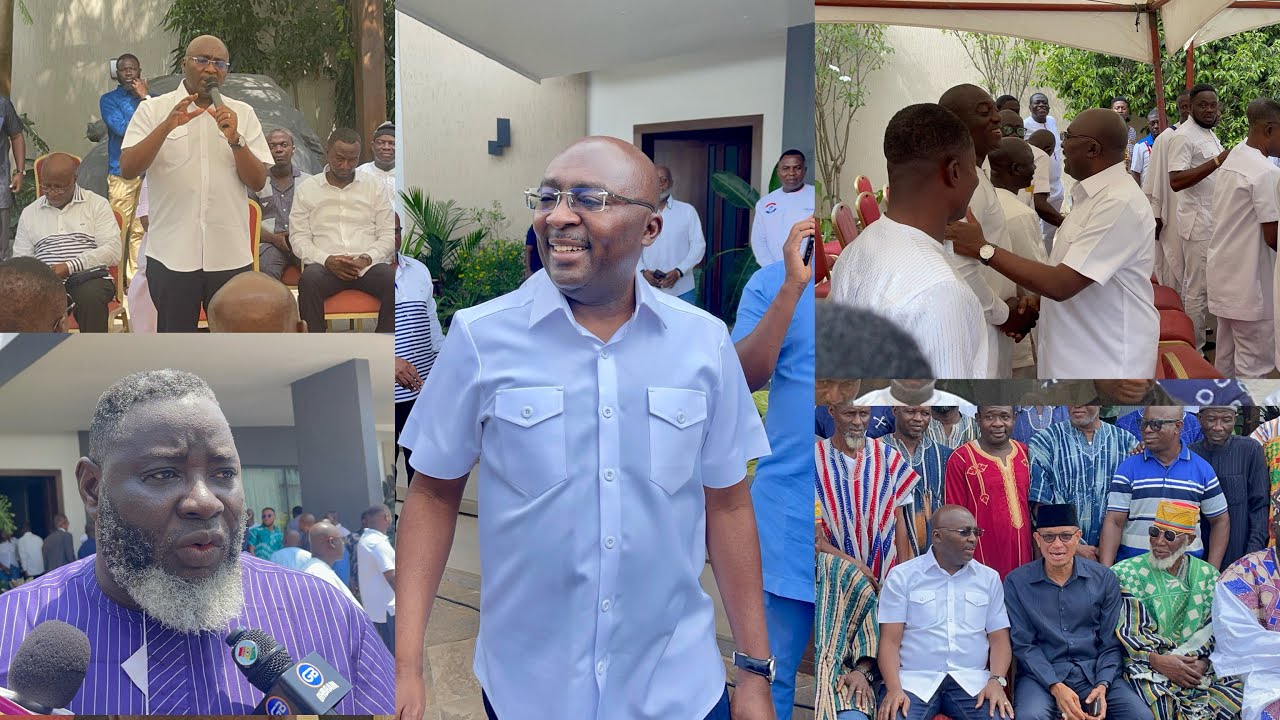 Dr. Bawumia & beautiful throws a party to welcome NPP executives to their residence after decisive…