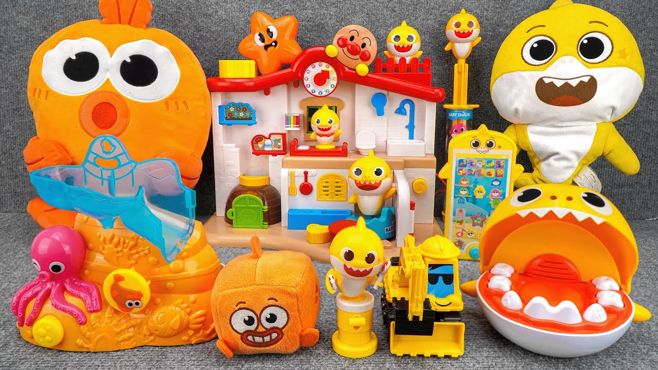 66 Minutes BABY SHARK Collection Unboxing -Satisfying Unboxing WowWee Baby Shark Party House Playset