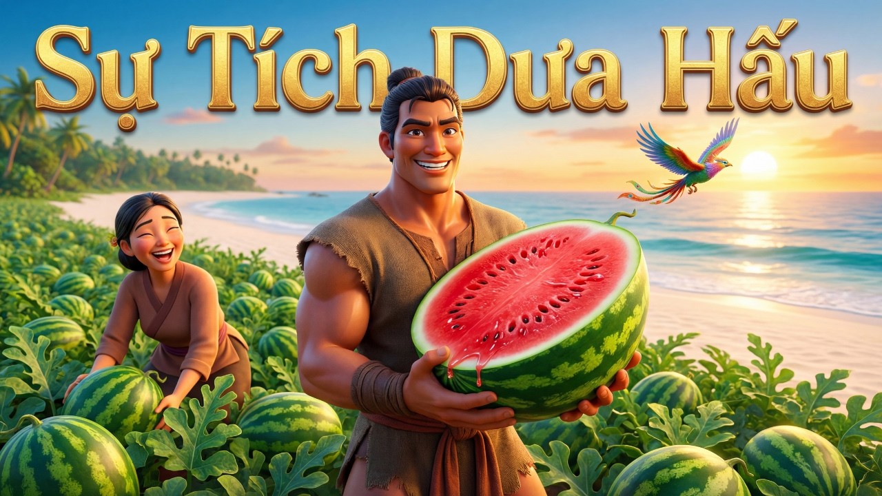 Sự Tích Quả Dưa Hấu: Mai An Tiêm Bị đày ra Đảo Hoang & Sự hối hận của Vua Hùng | Cổ Tích 3D