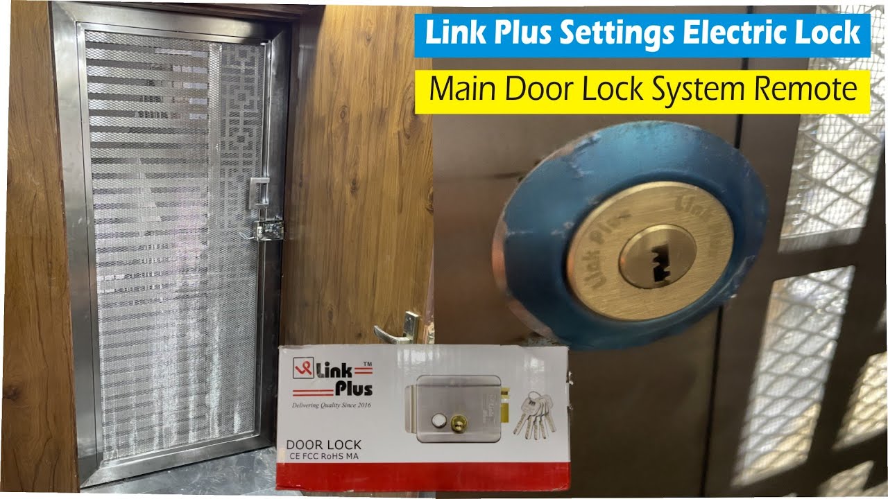 Electronic gate lock fitting steel door gate linkplus 8keys, Best Electronic Lock Main Door Steel