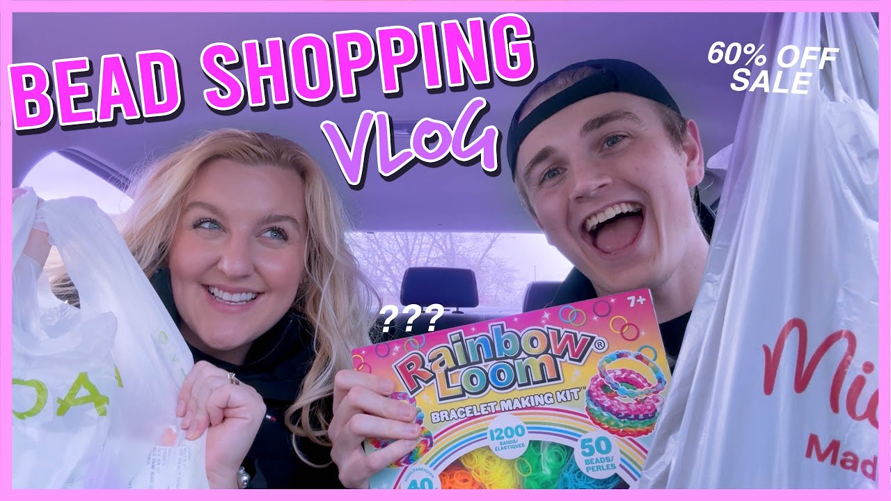 Shop For Beads With Me ✨VLOG STYLE✨ (Michael's 60% Off Sale, Walmart & Joann's)