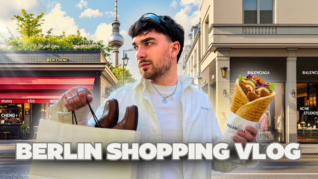 XXXL SHOPPING TOUR, KRASSE LÄDEN & FOODSPOTS in BERLIN🛍️🥙 ft. BALENCIAGA STEAL + BESTER DÖNER 🇩🇪