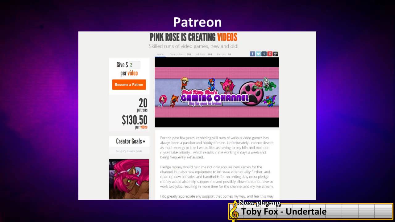 Patreon News - Thanks and Donation Rewards