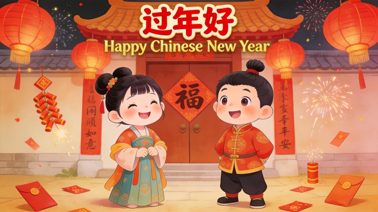 過年好| Happy Chinese New Year–兒童春節故事、紅燈籠與春聯的年味冒險