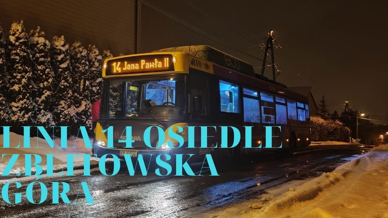 Linia 14 kierunek osiedle zblitowska góra [time lapse]