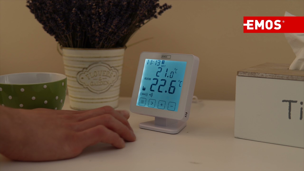 Wireless Thermostat, digital, WiFi | EMOS P5623