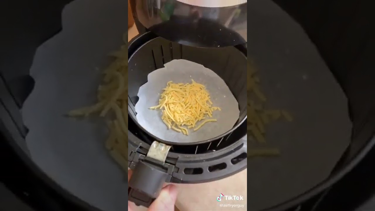 low carb keto air fried crispy cheese snack by @airfryerguy