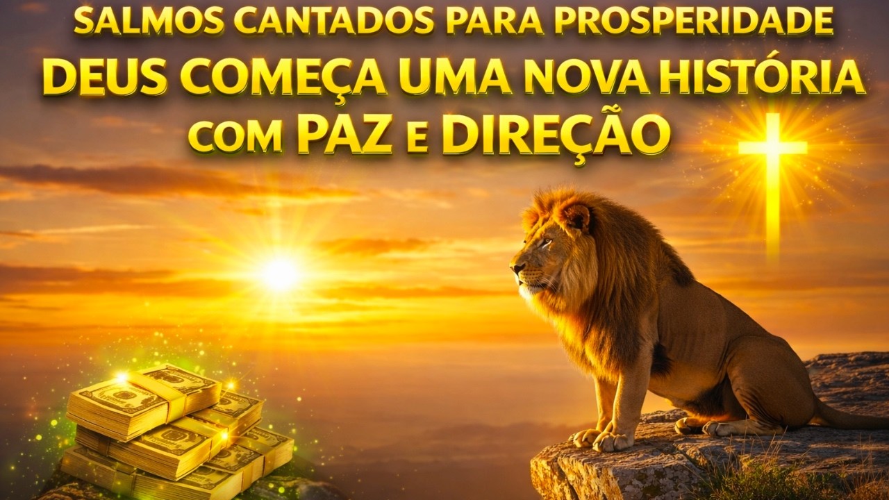🎶 Salmos Cantados Para Prosperidade | Deus Começa Uma Nova História com Paz e Direção