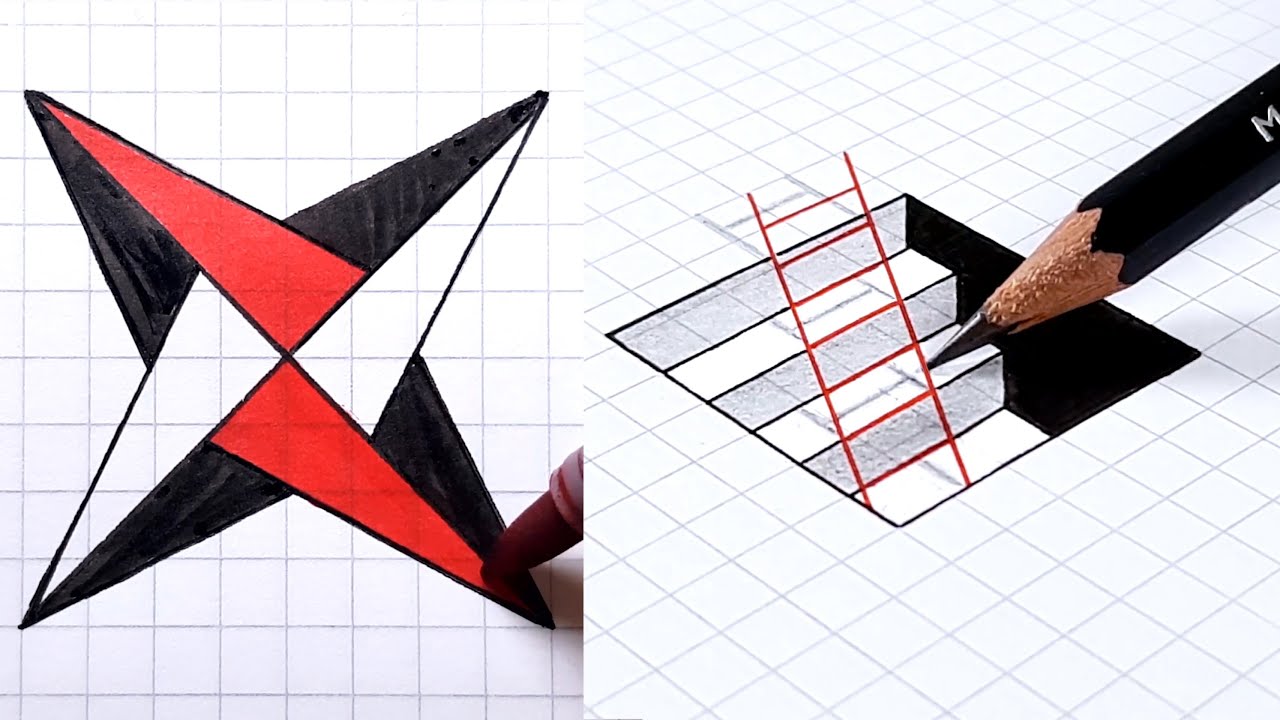 How to Draw - Easy 3D Illusions & Art Tips