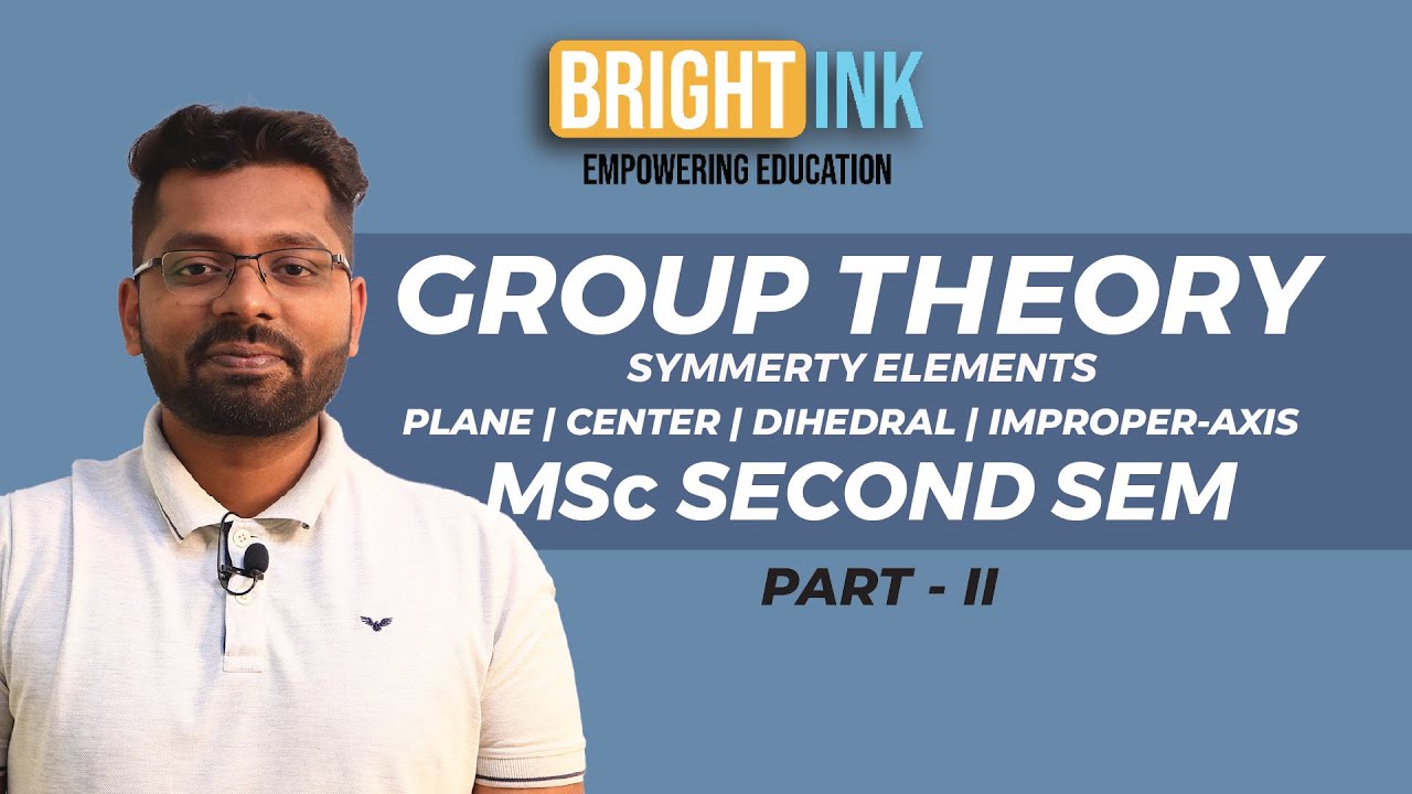 Symmetry elements | Group theory | MSc 2nd sem | plane | dihedral | center of symmerty |