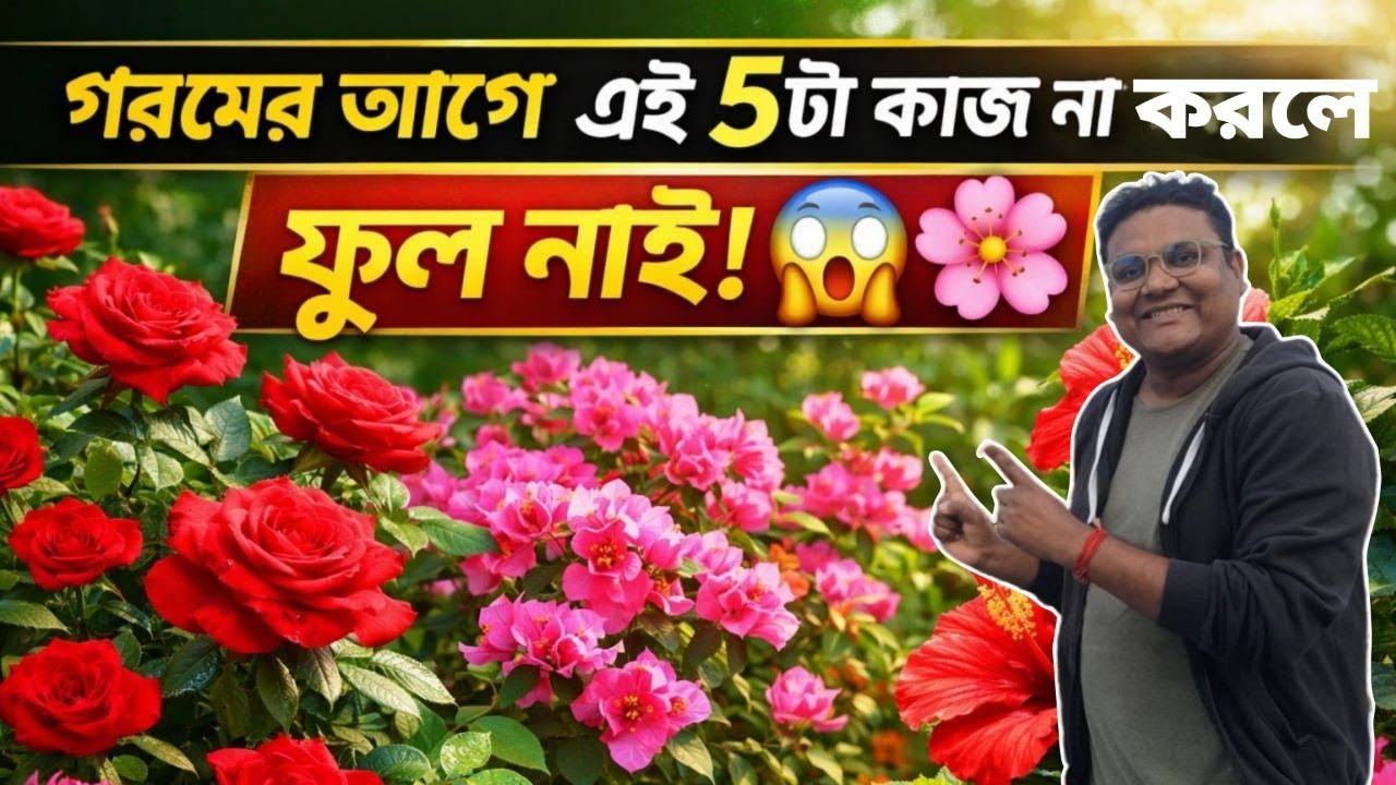 ভালো ফুল পেতে গরমের আগে এই ৫টা পরিচর্যা অবশ্যই করুন | Summer Flower Care Tips |