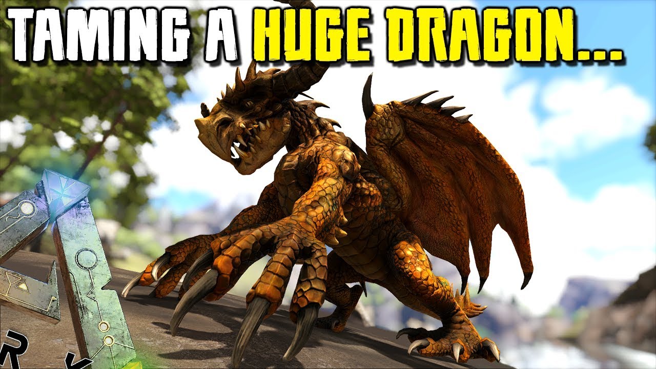 TAMING A HUGE DRAGON...| MYTHICAL BEASTS | ARK SURVIVAL EVOLVED [EP8]