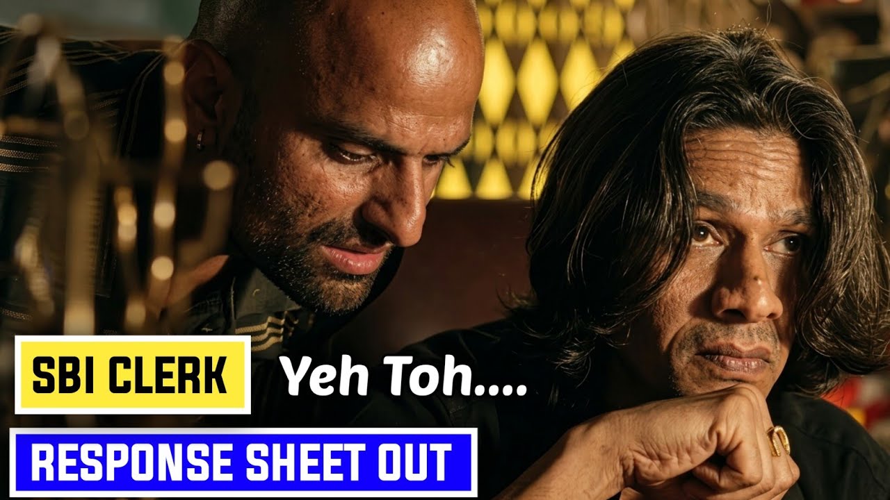 📢 SBI CLERK RESPONSE SHEET OUT  😱