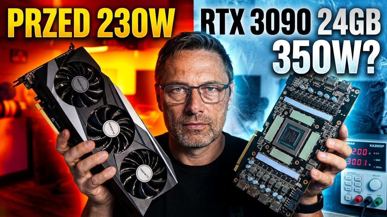 RTX 3090 24GB termowizją. Czy odzyskam pełne 350W?