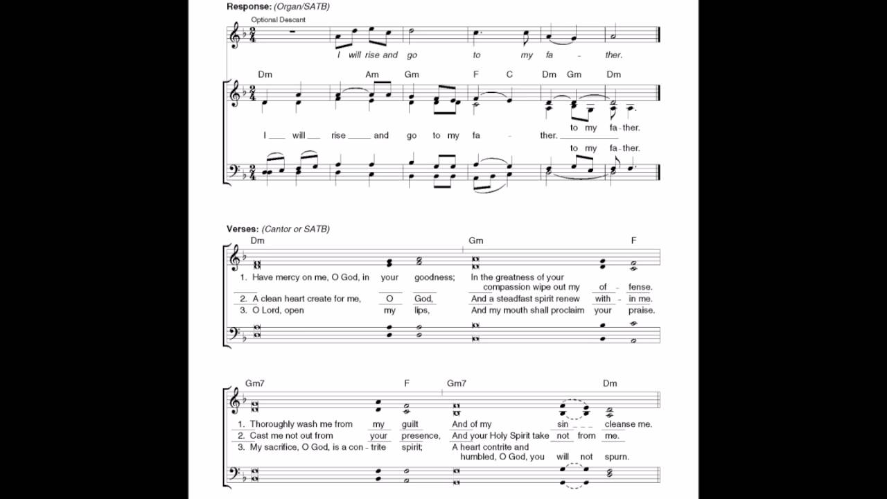 Responsorial Psalm: 24th Sunday in Ordinary Time  (09/11/16)