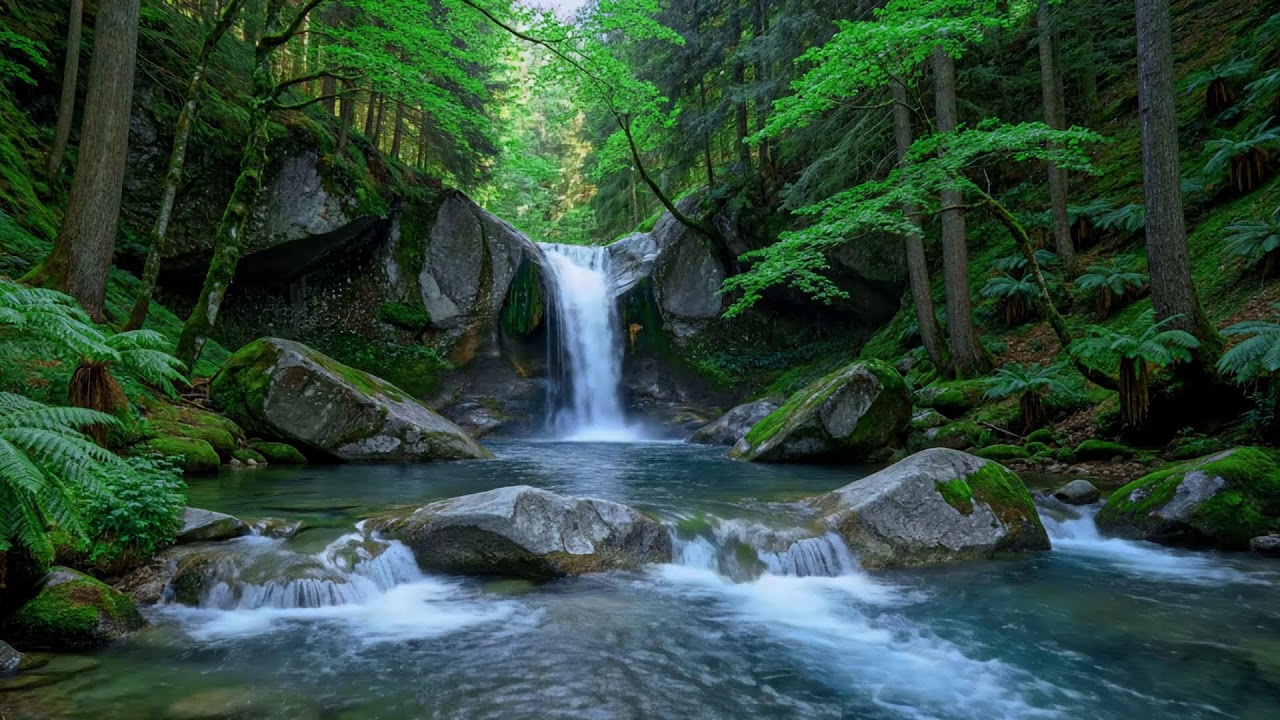 River Stream Sounds 🌊 Relaxing Water Ambience for Sleep and Stress Relief #1542