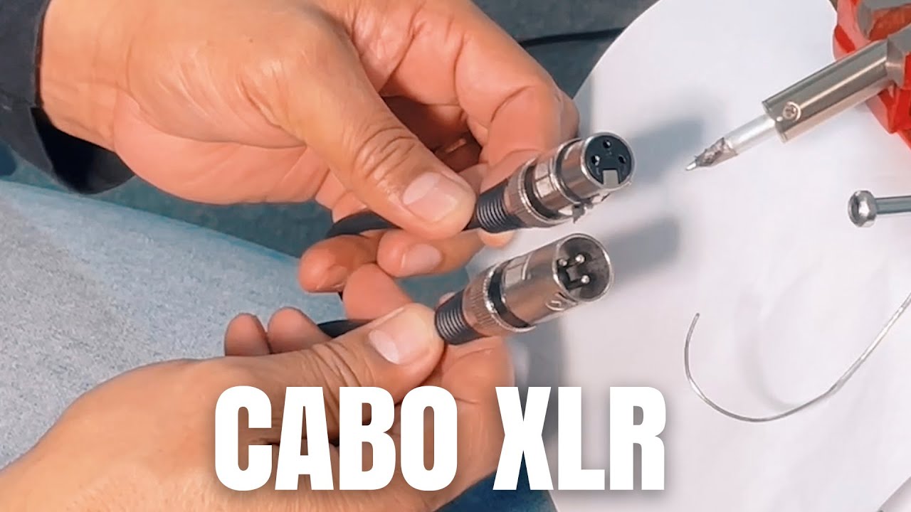 Montando o Cabo XLR Macho para XLR F&ecirc;mea