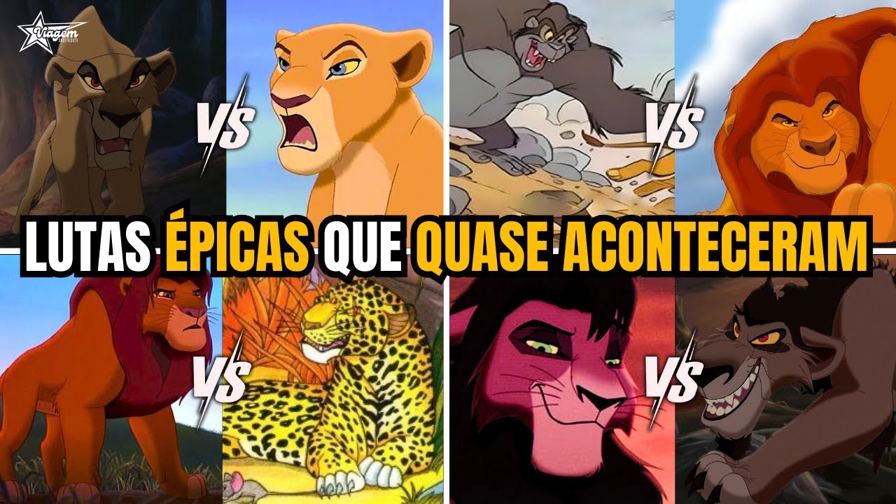 BATALHAS ÉPICAS QUE QUASE ACONTECERAM EM O REI LEÃO! #reileao #reileão #Oreileão #oreileao #lionking
