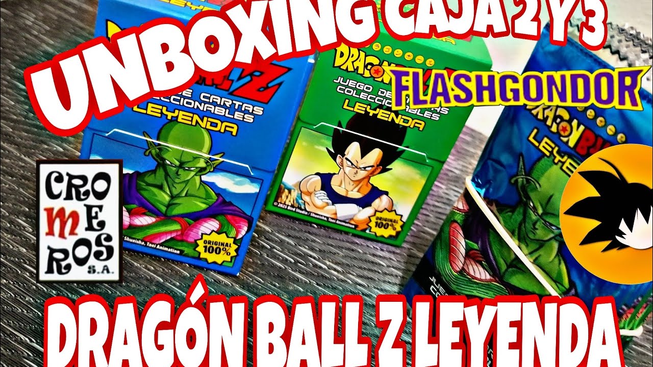 UNBOXING NUEVAS COLECCIÓN, CAJA 2 Y 3 DE CARTAS DE DRAGÓN BALL Z (LEYENDA) CROSMERO FLASHGONDOR